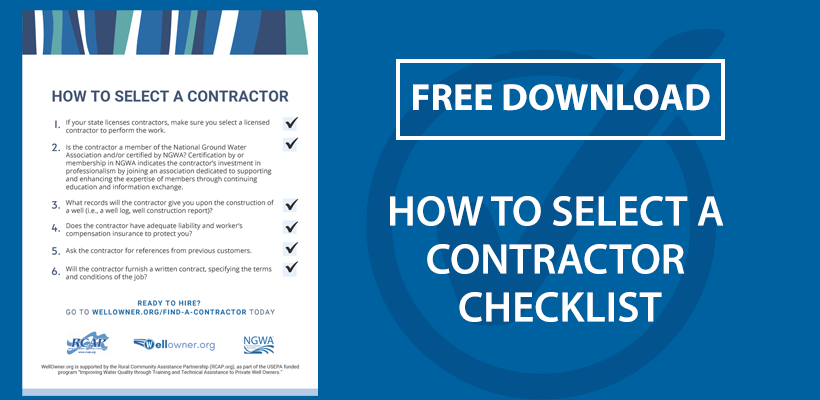 How to select a contractor checklist